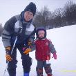 Tady na této fotce jsem s mojí neteří Simčou v Lužických horách,konkrétně ve ski areálu Polevsko.